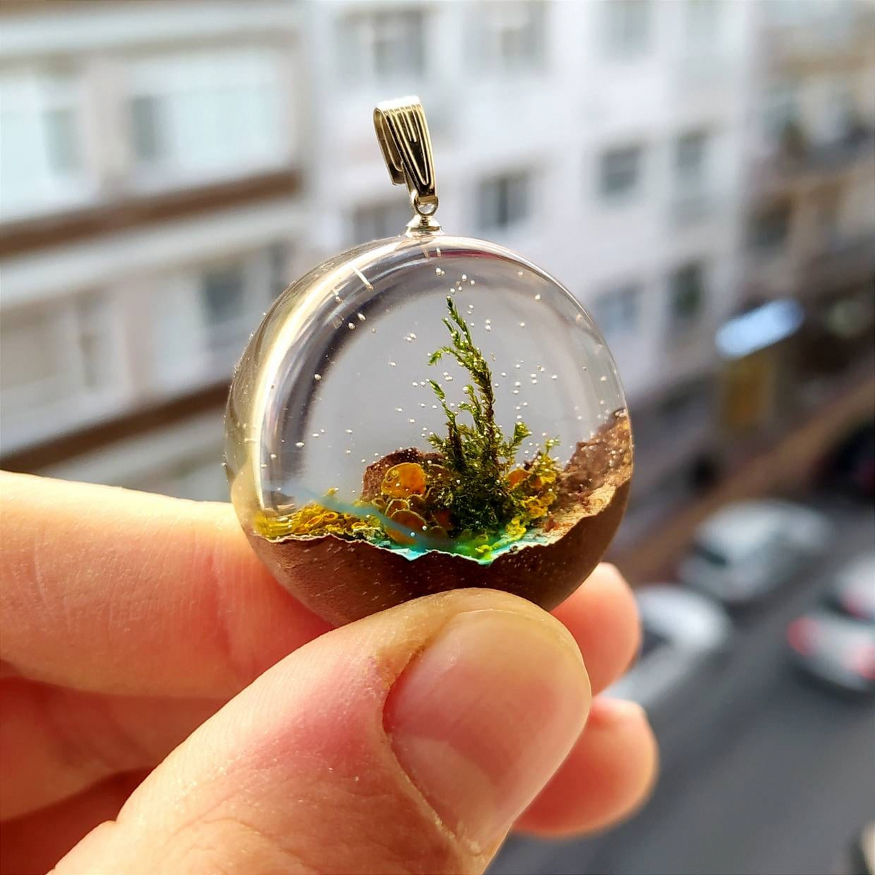 Glasperlen Collier